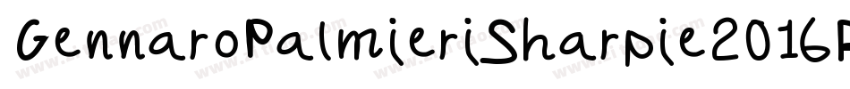 GennaroPalmieriSharpie2016Regular-BAJn字体转换