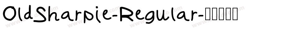 OldSharpie-Regular字体转换