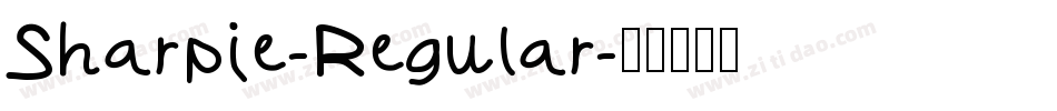 Sharpie-Regular字体转换