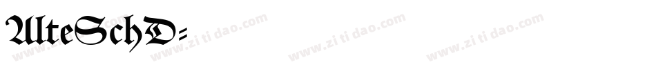 AlteSchD字体转换