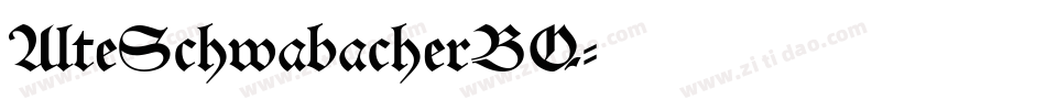 AlteSchwabacherBQ字体转换
