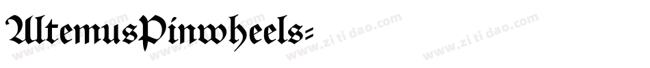 AltemusPinwheels字体转换