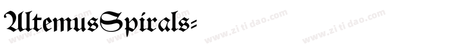 AltemusSpirals字体转换