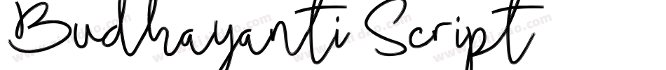 Budhayanti-Script字体转换