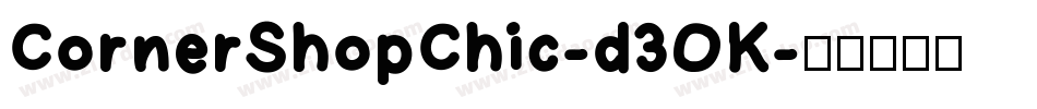 CornerShopChic-d3OK字体转换