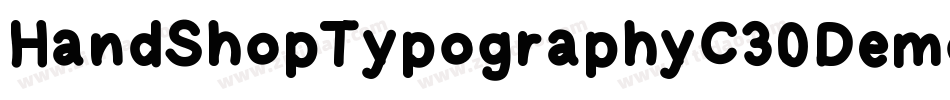HandShopTypographyC30Demo-EyK9字体转换