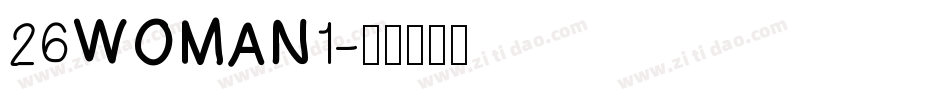 26WOMAN1字体转换