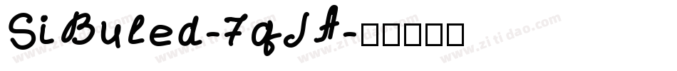 SiBuled-7qJA字体转换