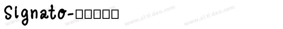 Signato字体转换
