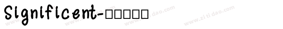 Significent字体转换