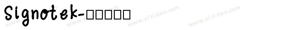 Signotek字体转换