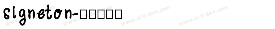 signeton字体转换