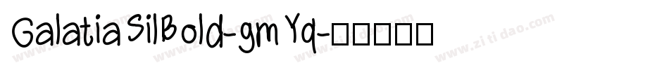 GalatiaSilBold-gmYq字体转换