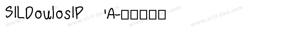 SILDoulosIPA字体转换