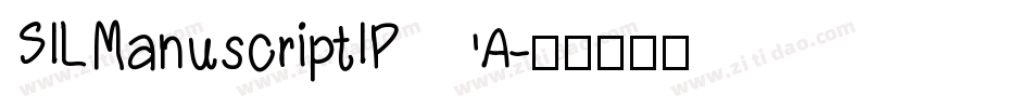 SILManuscriptIPA字体转换