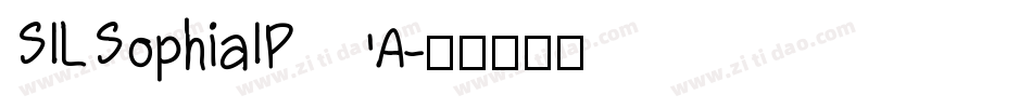 SILSophiaIPA字体转换
