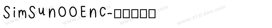 SimSunOOEnc字体转换