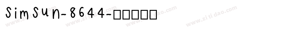 simsun-8644字体转换