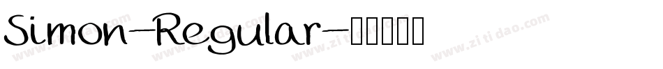 Simon-Regular字体转换