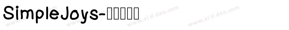 SimpleJoys字体转换