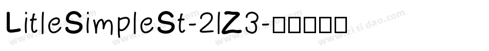 LitleSimpleSt-2lZ3字体转换