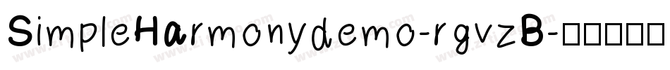 SimpleHarmonydemo-rgvzB字体转换