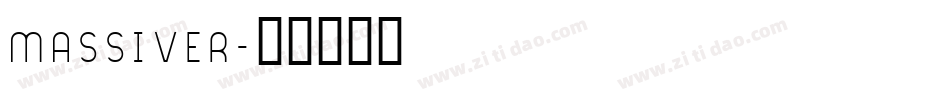 MASSIVER字体转换