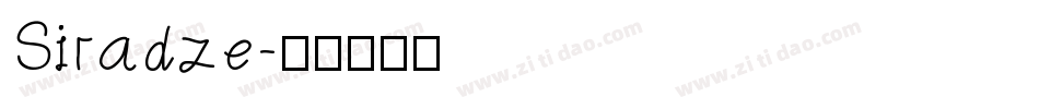 Siradze字体转换