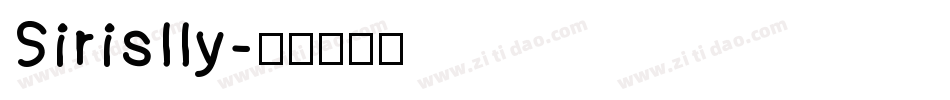 Sirislly字体转换