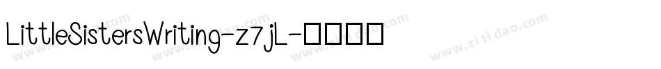 LittleSistersWriting-z7jL字体转换