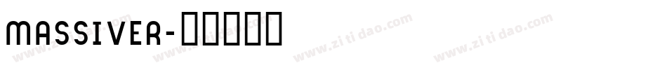 MASSIVER字体转换