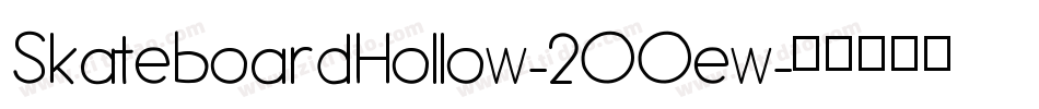 SkateboardHollow-2OOew字体转换