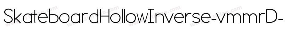 SkateboardHollowInverse-vmmrD字体转换