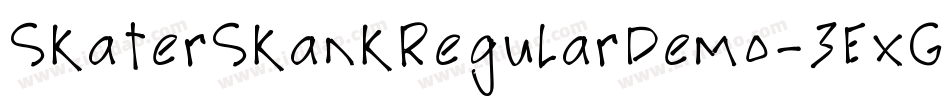 SkaterSkankRegularDemo-3ExG字体转换