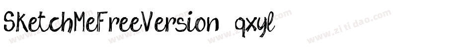 SketchMeFreeVersion-qxyl字体转换