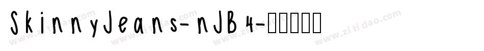 SkinnyJeans-nJB4字体转换