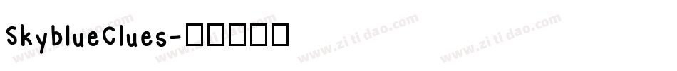 SkyblueClues字体转换
