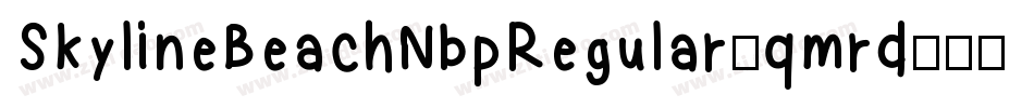 SkylineBeachNbpRegular-qmrd字体转换