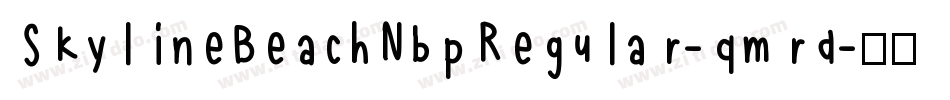 SkylineBeachNbpRegular-qmrd字体转换