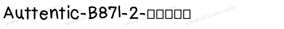 Auttentic-B87l-2字体转换