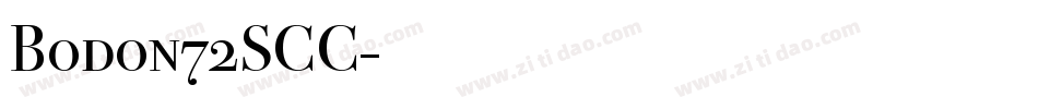 Bodon72SCC字体转换