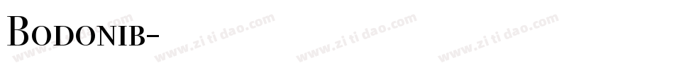 Bodonib字体转换