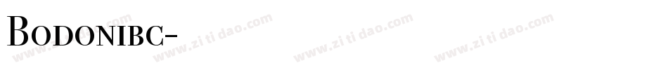 Bodonibc字体转换