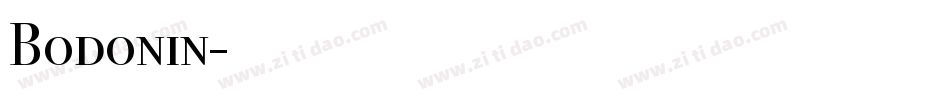 Bodonin字体转换