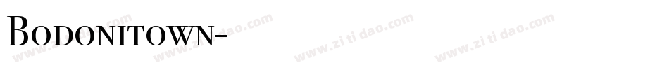 Bodonitown字体转换