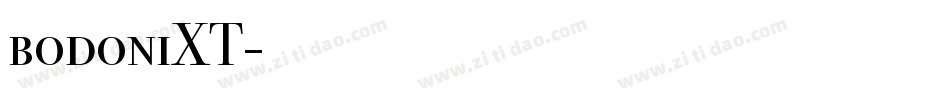 bodoniXT字体转换
