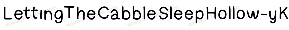 LettingTheCabbleSleepHollow-yKMY字体转换