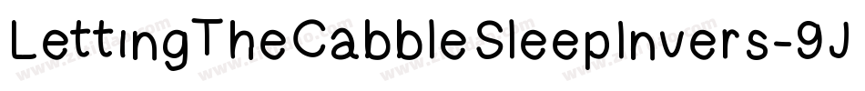 LettingTheCabbleSleepInvers-9JwK字体转换