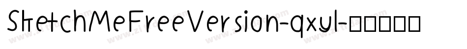 SketchMeFreeVersion-qxyl字体转换