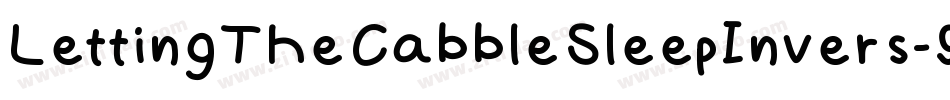 LettingTheCabbleSleepInvers-9JwK字体转换
